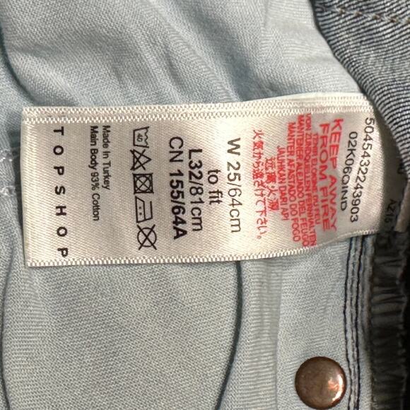 Topshop Jamie Keans Sz 25‎ Skinny Raw Edge - Picture 8 of 12